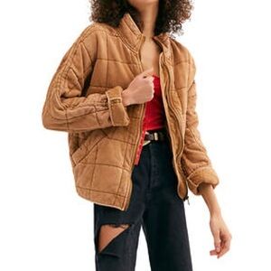 Free People Quilted Dolman Jacket Sz L